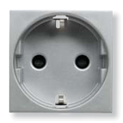 купить Розетка с/з с защитной шторкой ABB Zenit Серебро N2288 PL  ABB Zenit