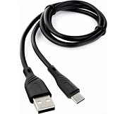 купить Кабель USB-TypeC 1м Cablexpert чёрный 3A CCB-USB2-AMCMO1-1MB Батарейки, Аккумуляторы, з/у