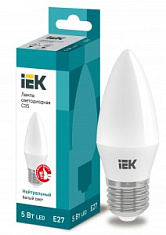 купить Лампа светодиодная IEK C35  5W E27 4000K Светодиодные