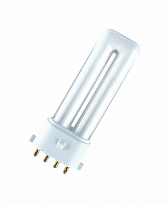 Лампа люминесцентная OSRAM DULUX S/E  9W/827 купить Люминесцентные