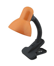 купить Лампа настольная UNIEL TLI-206 оранжевый E27 40W прищепка Настольные