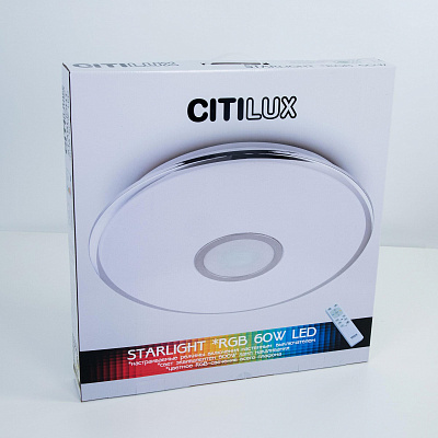 Люстра с пультом Citilux Старлайт CL70362RGB светодиодная Золото купить Светодиодные люстры