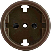 купить Накладка розетки с з/к пластик коричневый  Бирони В3-061-22 БИРОНИ встройка