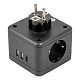 Разветвитель UNIEL S-GES2-16SBUC BLACK 16A з/к 2гн+2USB+1TYPE C+ночник купить Разветвители, Переходники