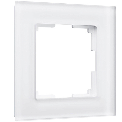 Рамка 1 пост Werkel WL01-Frame-01 белое матовое стекло W0011105 купить Werkel  Рамки
