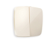 купить Лицевая панель выключателя 2клавишного Ambrella Volt бежевый глянцевый Omega OP3030 Ambrella Volt