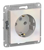 купить Розетка с заземлением AtlasDesign Жемчуг SE ATN000443 AtlasDesign