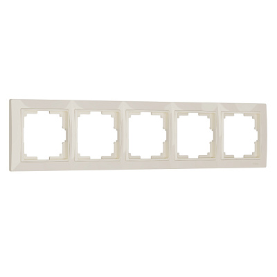 Рамка 5 постов Werkel WL03-Frame-05 слоновая кость basic W0052003 купить Werkel  Рамки