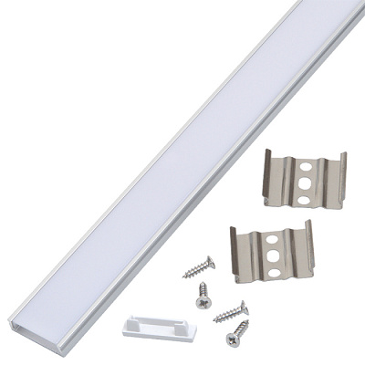 Профиль для с/д ленты General накладной 24*6*2000 522510  комплект купить Профиль