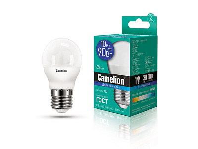 Лампа Camelion LED10-G45/865/E27 шарик купить Светодиодные