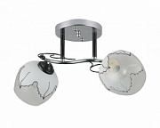 купить Люстра ламповая LINVEL LV 9306/2 Эвелин Хром черный E27 40W *2 Ламповые люстры