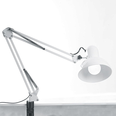 Лампа настольная Feron DE1430 белый на стубцине E27 60W купить Настольные