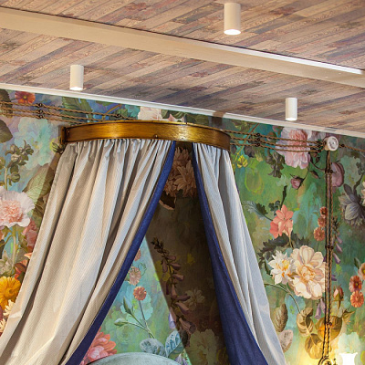 Точечный светильник Elektrostandard 1081 белый GU10 накладной купить Накладные