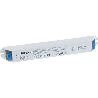 ЭПРА FERON EB51S (балласт) 1*36W T8/G13 230V купить Комплектующие