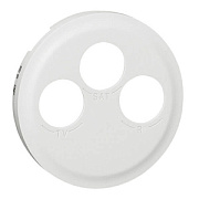 купить Накладка для розетки TV + FM + SAT Legrand Celiane 068285 Белый Celiane 1