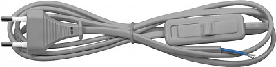 Сетевой шнур с выключателем Feron KF-HK-1 1,9м серый купить Шнуры