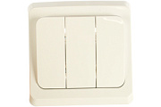 купить Выключатель 3 клавишный SE Lexel Этюд BC10-003b Белый Lexel Этюд