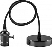 купить Подвесной патрон Е27 шнур 1м чёрный FERON LH129  22368 Патроны