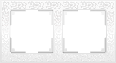 Рамка 2 поста Werkel WL05-Frame-02 белый купить Werkel  Рамки