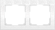 Рамка 2 поста Werkel WL05-Frame-02 белый купить Werkel  Рамки