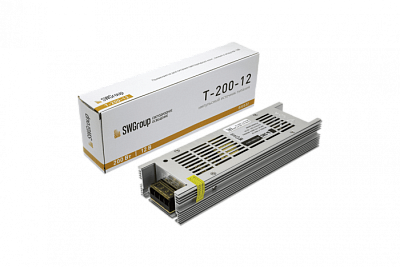 Блок питания 12В 200Вт SWG T-200-12 P20  для св/д ленты  купить Блоки питания 12 V
