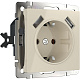 Розетка з/к со шторками и USB Werkel WL03-SKGS-USBx2 слоновая кость W1171503 купить Werkel
