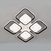 купить Люстра светодиодная LINVEL MS 1236/8 Нарон 216W 11778Lm белый/черный 3000-6500К диммир до 28кв.м Светодиодные люстры