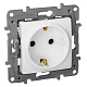 Розетка з/к со шторками Legrand Etika 672222/672231 Белый купить Legrand Etika