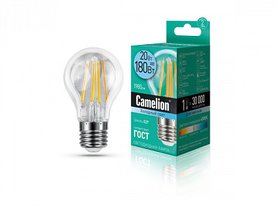 Лампа Camelion LED20-A60-FL/845/E27 купить Светодиодные