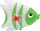 Ночник IN HOME NLA 05-FG Рыбка зеленая с выключателем 0.5W купить Ночники