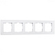 Рамка 5 постов Werkel WL01-Frame-05 белое матовое стекло W0051105 купить Werkel Рамки