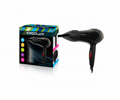 Фен Ergolux ELX-HD07-C02 профессиональный черный купить Бытовая техника