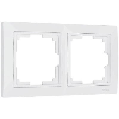 Рамка 2 поста Werkel WL03-Frame-02 белый basic W0022001 купить Werkel  Рамки