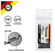 купить Сверло по металлу 3,5мм Kranz HSS DIN338 KR-91-0612 1шт Инструмент