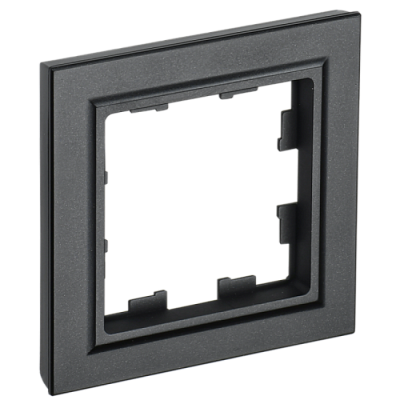 Рамка 1 пост IEK BRITE РУ-1-БрЧ чёрная купить IEK BRITE