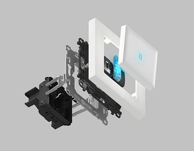 Механизм выключателя 1клавишного Ambrela Volt VM101 купить Ambrella Volt