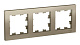 Рамка 3 поста AtlasDesign Шампань SE ATN000503 купить AtlasDesign