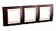 Рамка 3 поста Unica Хамелеон Терракотовый Бежевый MGU6.006.551 купить Unica Хамелион Рамки