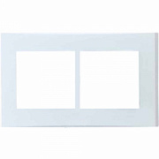 купить Рамка 2 постовая для выключателя 4/5/6-клавишного Anam Legrand Zunis 7101 51 Белый Legrand Anam