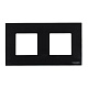 Рамка 2 поста ABB Zenit Стекло черное N2272 CN  купить ABB Zenit