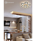 Люстра светодиодная Estares FUNDO DOUBLE 120W 7R-APP-500X60-WHITE/ICE (до 25 кв.м) купить Светодиодные люстры