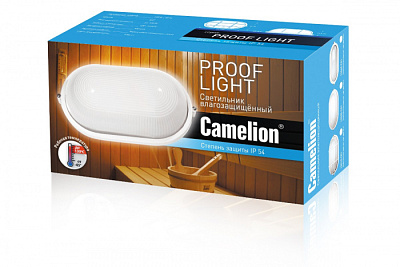 Светильник IP54 Camelion 1402S овальный Е27 60W  купить Влагозащищённые светильники