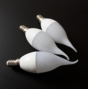 купить Лампа светодиодная КОМТЕХ СДЛ-Сп-5-220-830-Е14 свеча на ветру Светодиодные