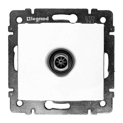 Розетка телевизионная TV оконечная 10 д Legrand Valena 770130 Алюминий купить Legrand Valena