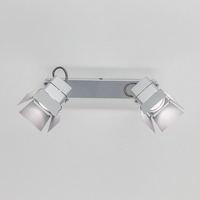 Спот CITILUX CL526521S Рубик хром матовый GU10 2*50W купить Споты