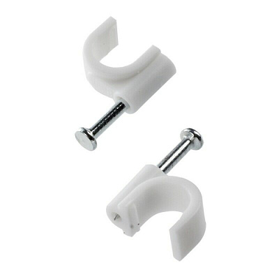 Скоба 10мм круглая пластиковая (30шт) купить Комплектующие