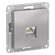 Розетка RJ45 AtlasDesign Алюминий SE ATN000383 купить AtlasDesign