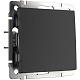 Выключатель 1 клавишный Werkel WL08-SW-1G черный матовый W1110008 купить Werkel