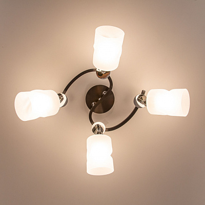 Люстра ламповая CITILUX CL119241 Сиерра Чёрный E27 75W *4 купить Ламповые люстры