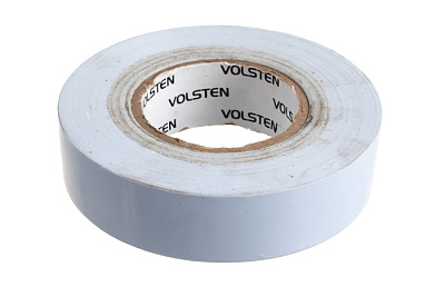 Изолента Volsten V02-7W-18х19-20 белая купить Комплектующие